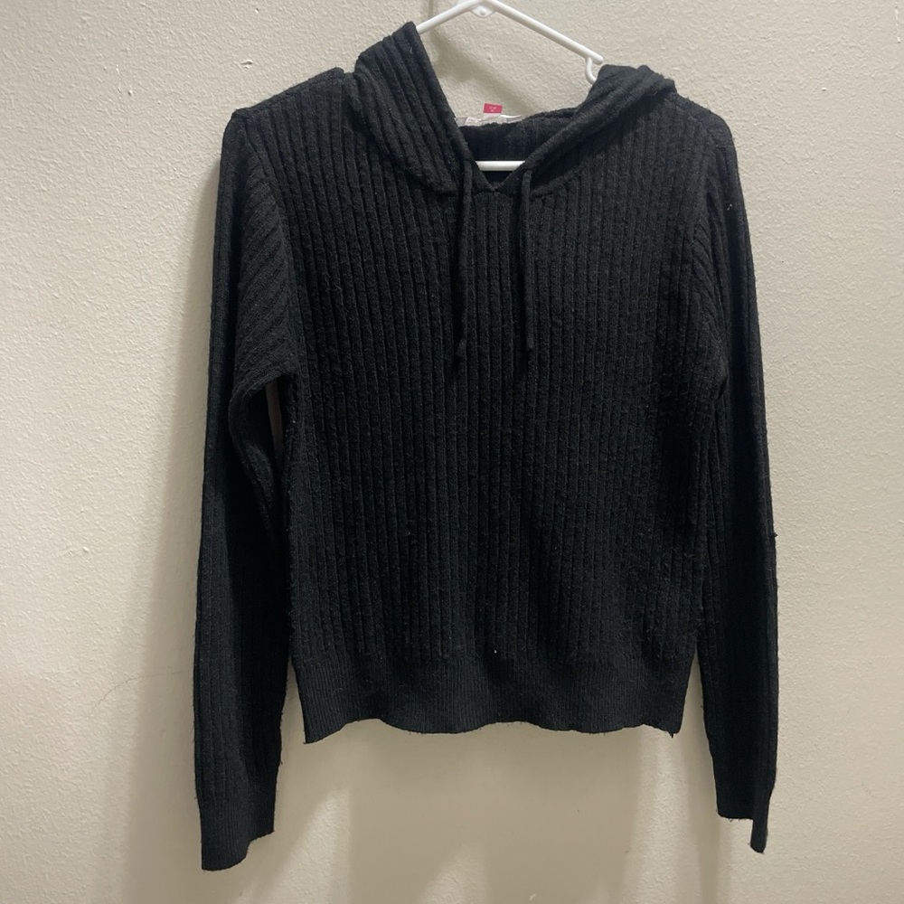 No Boundaries Black Knit Sweater
